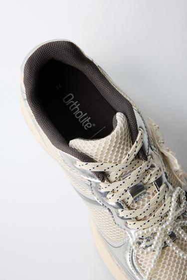 BASKETS SPORTIVES FANTAISIE - Argent de Zara - Image 6