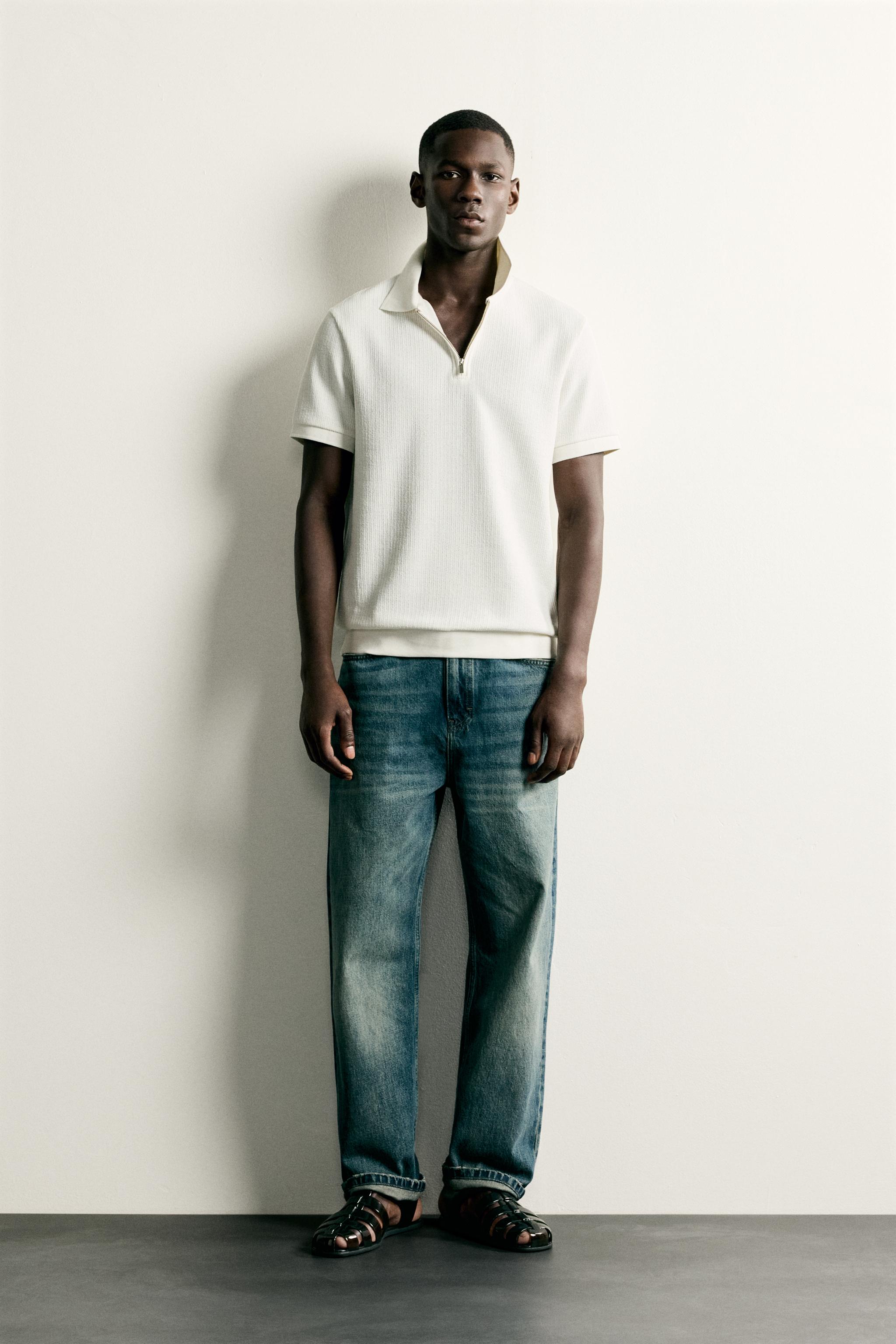 POLO REGULAR FIT À ZIP