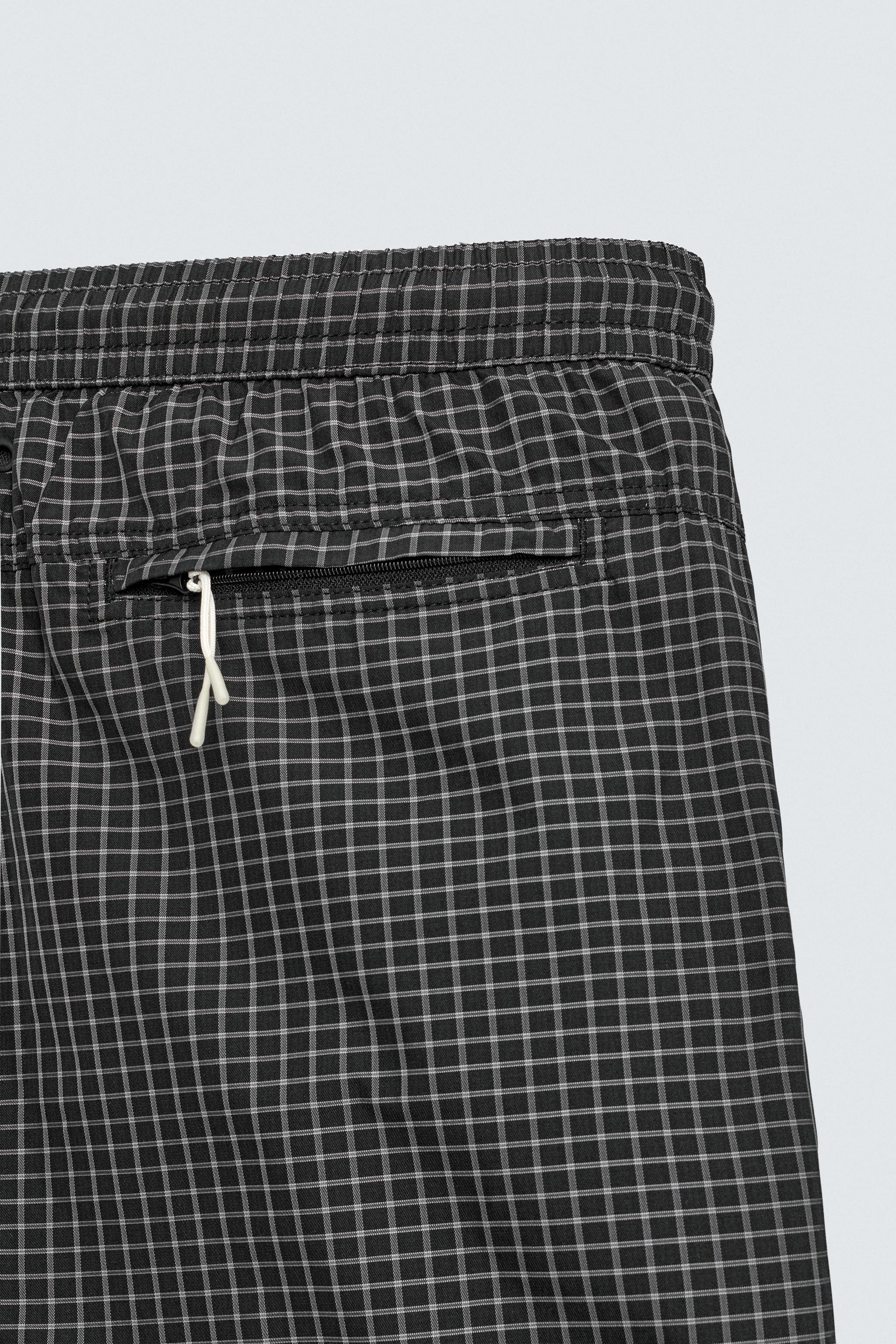 MAILLOT DE BAIN LONG À CARREAUX
