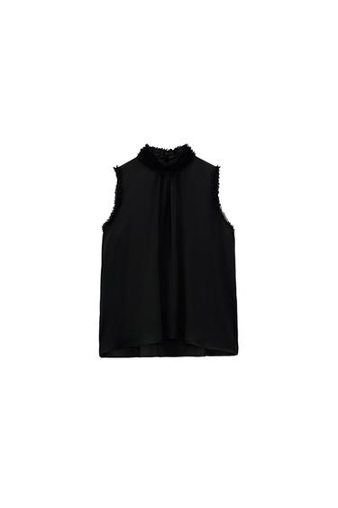 TOP SATINADO COMBINADO