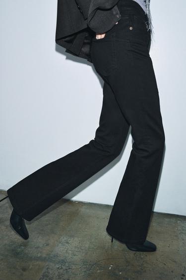 ZW COLLECTION BOOTCUT HIGH-WAIST JEANS - Black by Zara