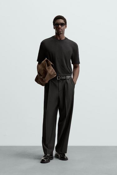 BASIC REGULAR FIT T-SHIRT - Black by Zara - Image 0