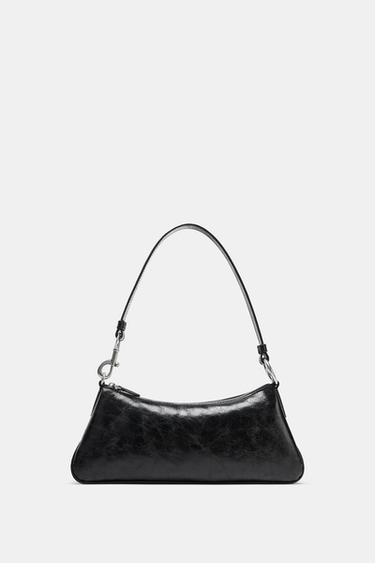 BOLSA DE OMBRO ALONGADA - Preto da Zara - Imagem 0