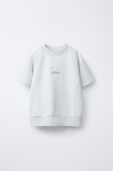 SUDADERA MANGA CORTA SPORTY - Crudo de Zara