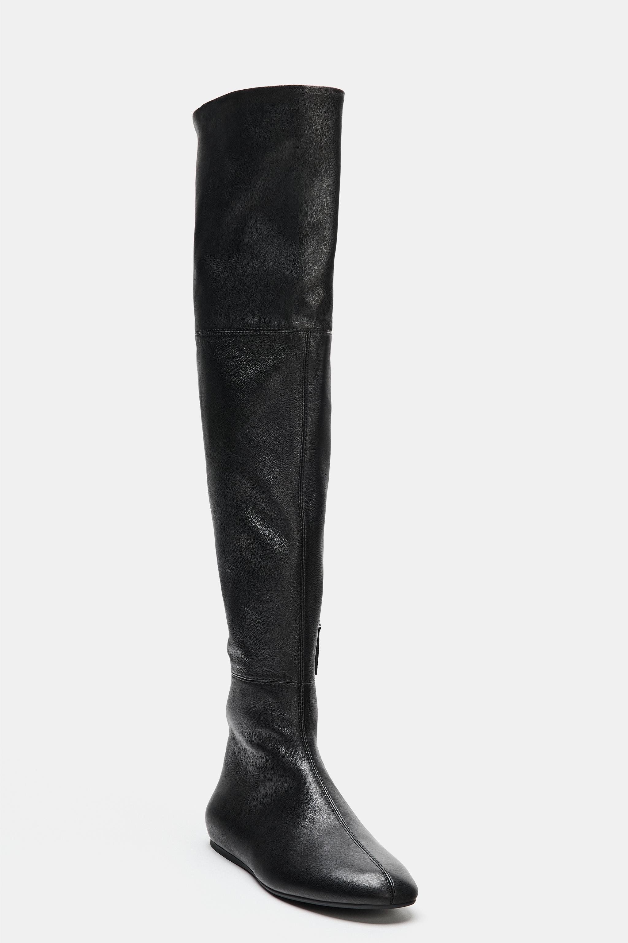 LIMITED EDITION SOFT LEATHER FLAT BOOTS