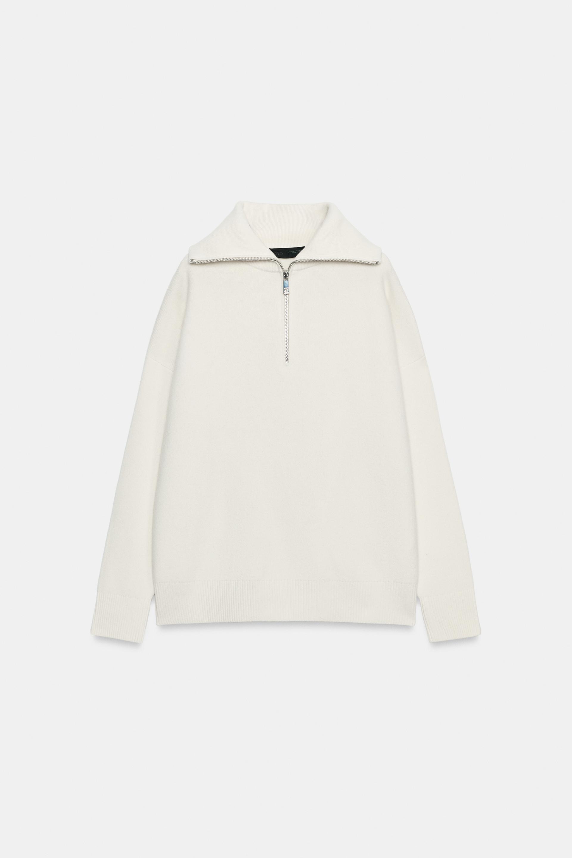 96% WOOL OVERSIZED MOCK NECK SWEATER thumbnail 6