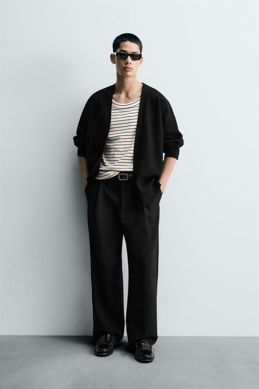 オープンカーディガン - ブラック | ZARA Japan / 日本