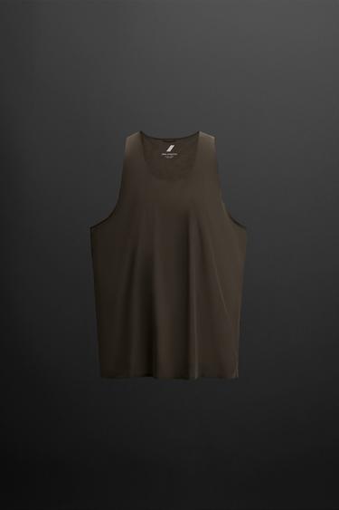 LEICHTES TECHNISCHES TANKTOP - Dunkelbraun von Zara