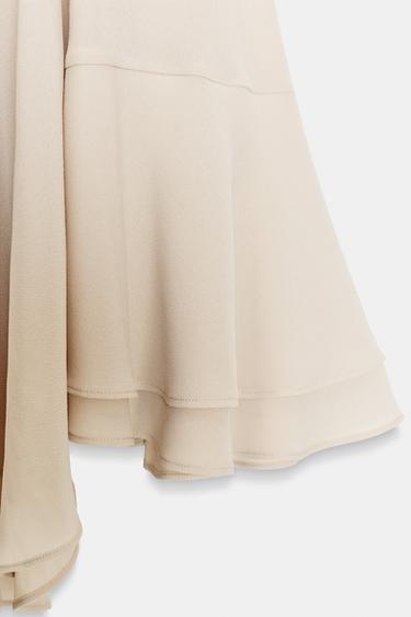 TOP CAPE EN CRÊPE GEORGETTE - Rose pâle de Zara - Image 6