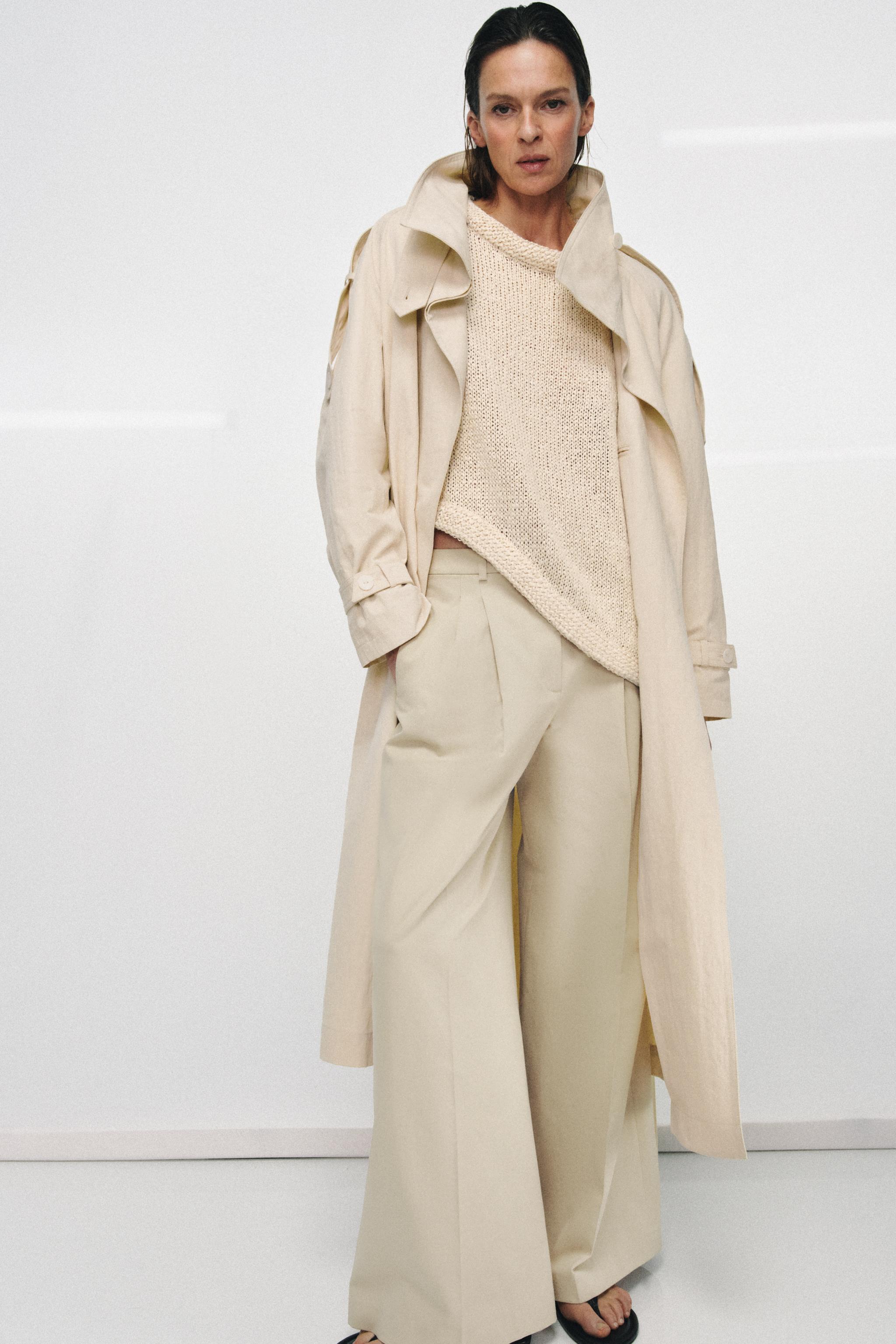 ZW COLLECTION DİK YAKA TRENÇKOT - Görsel 2