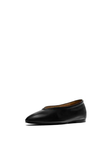 Bailarina piel soft - Negro de Zara