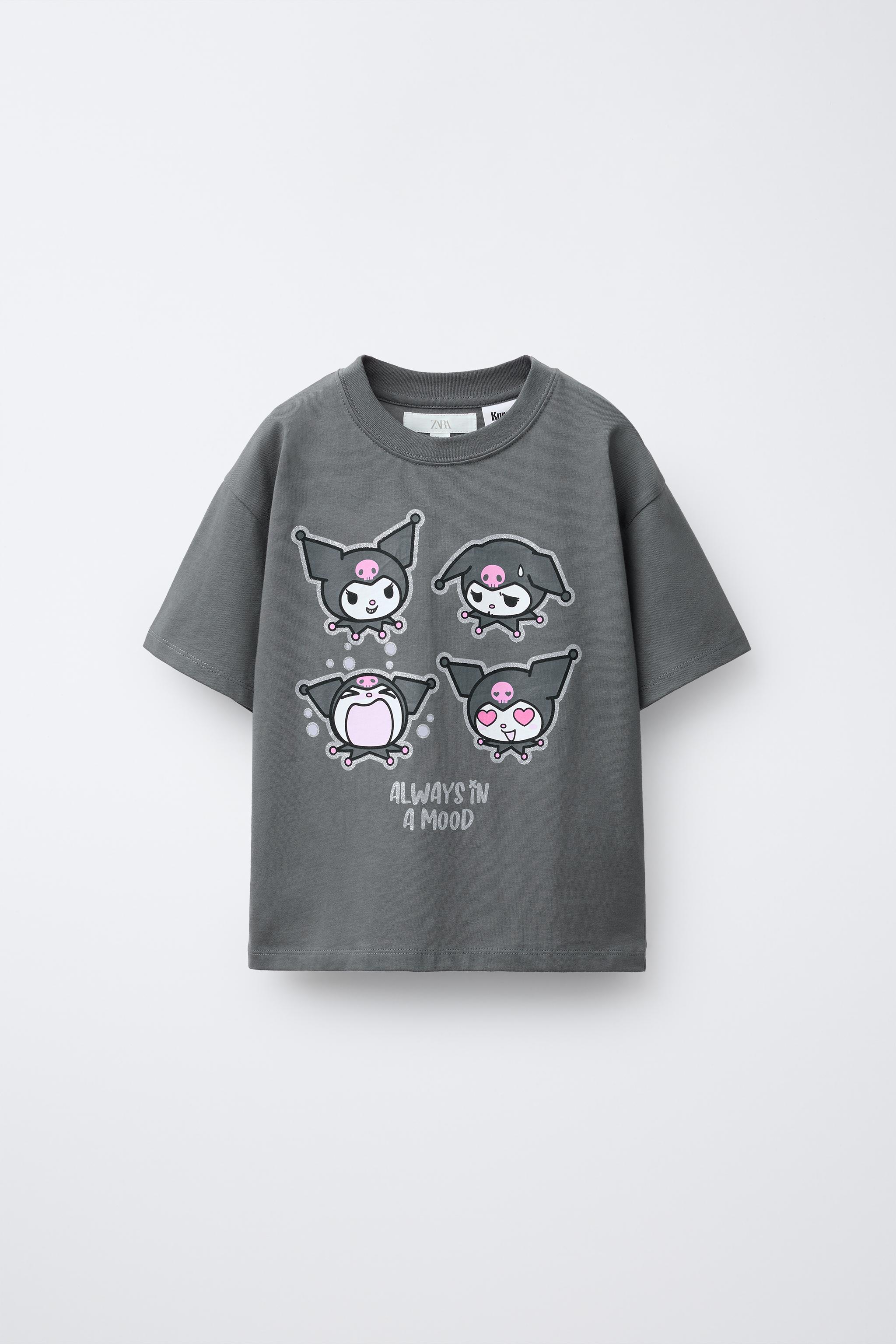 ✨ちょろ✨ SPARKLY KUROMI © SANRIO T-SHIRT - Anthracite grey | ZARA Canada