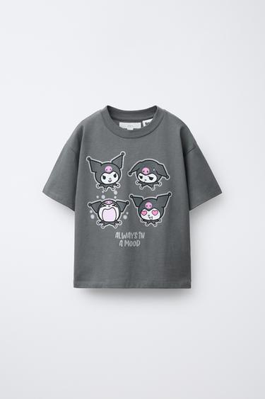 CAMISETA BRILLOS KUROMI © SANRIO - Gris antracita de Zara