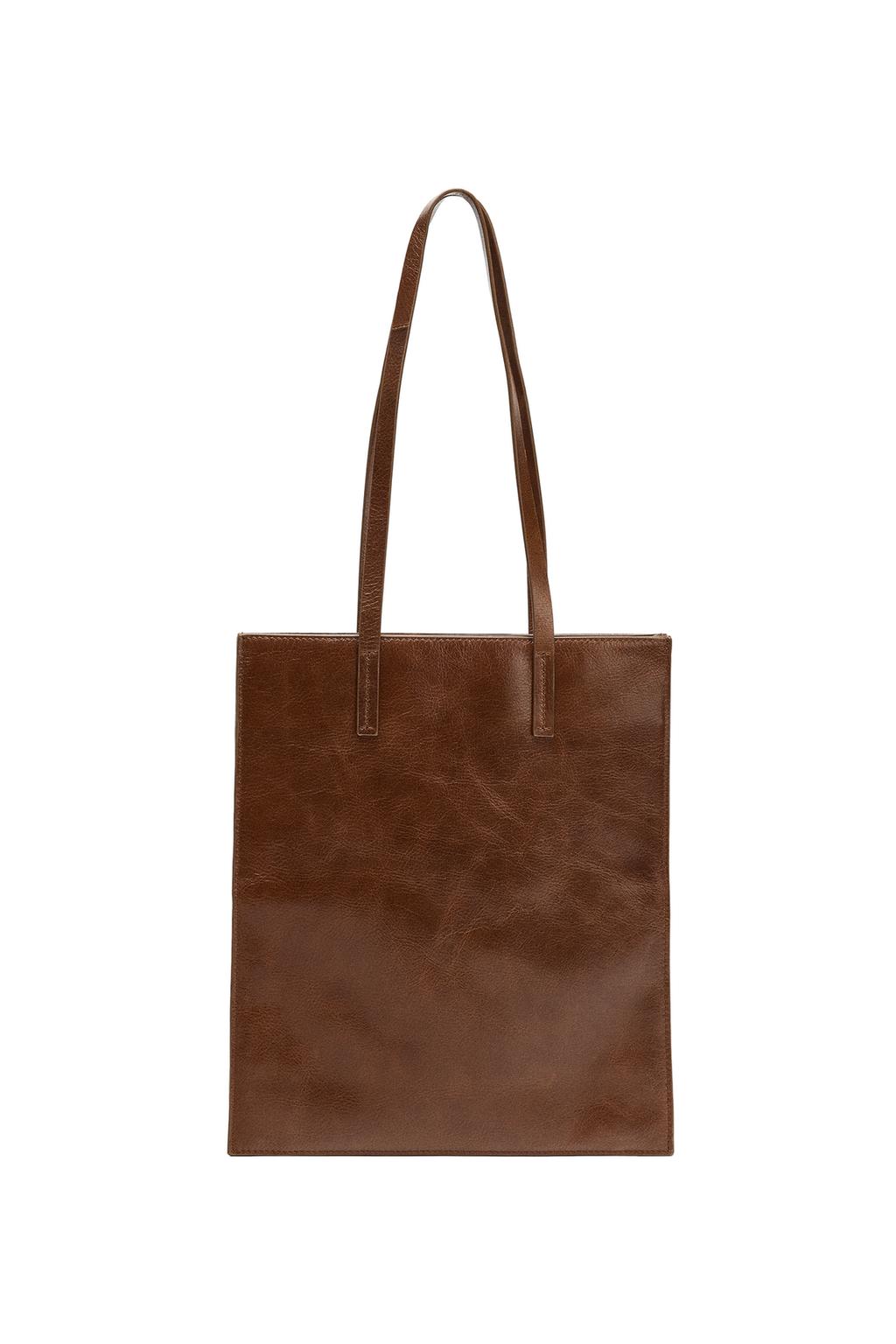 LEATHER SHOULDER TOTE BAG - image 3