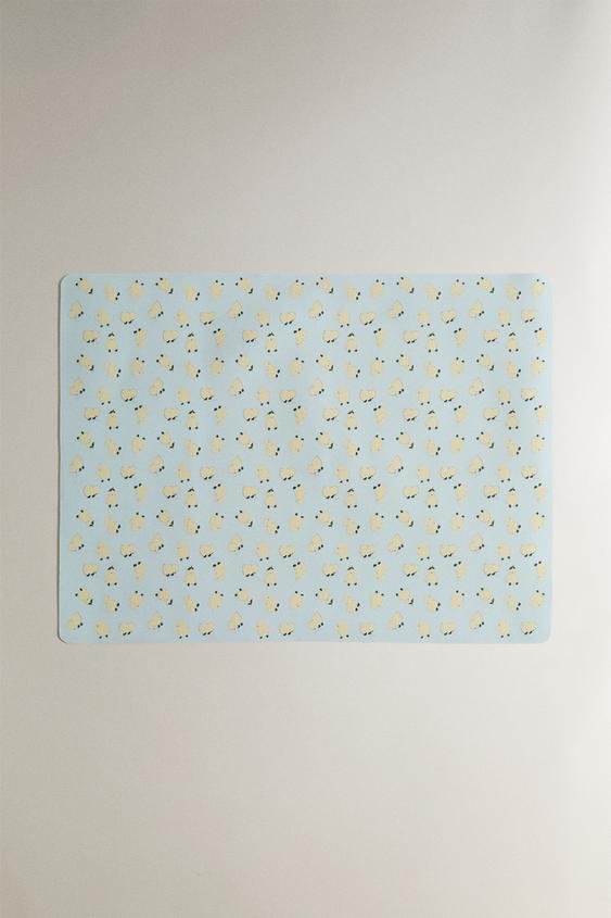 CHILDREN'S CHICK SILICONE PLACEMAT - Blue by Zara - Image 0