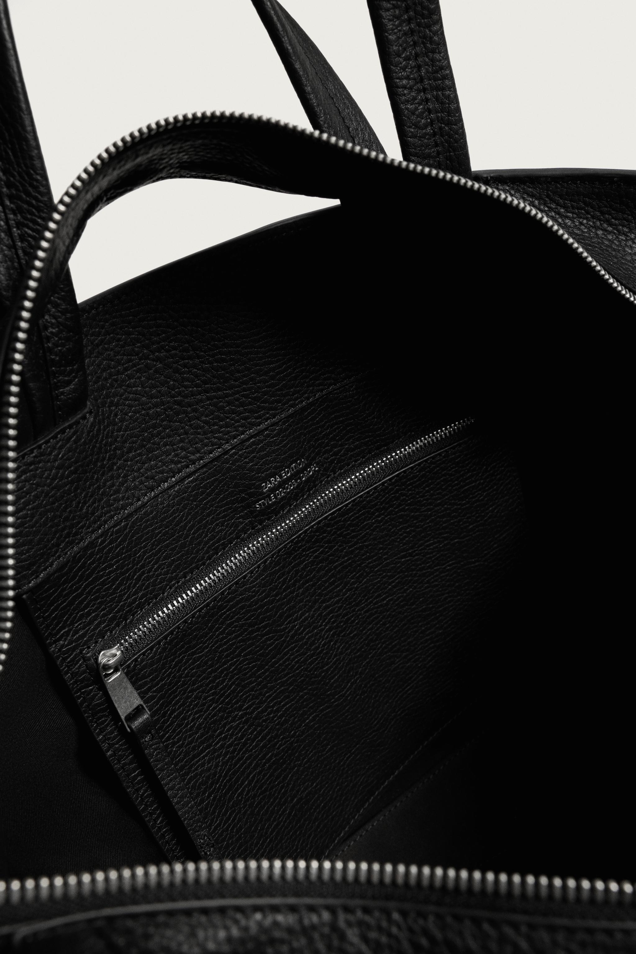 LEATHER SHOPPER BAG