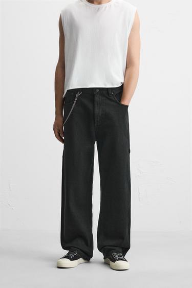 PANTALON À POCHE CARPENTIER - Noir de Zara - Image 1
