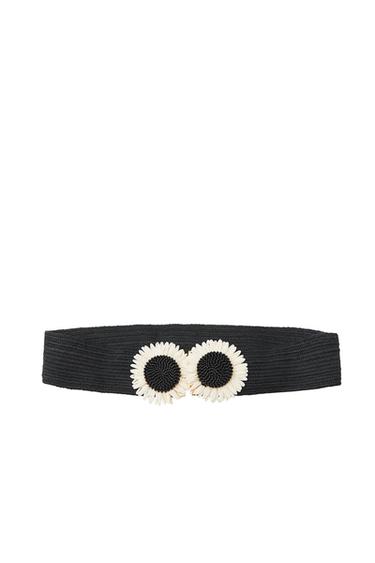 RAFFIA FLOWER BELT