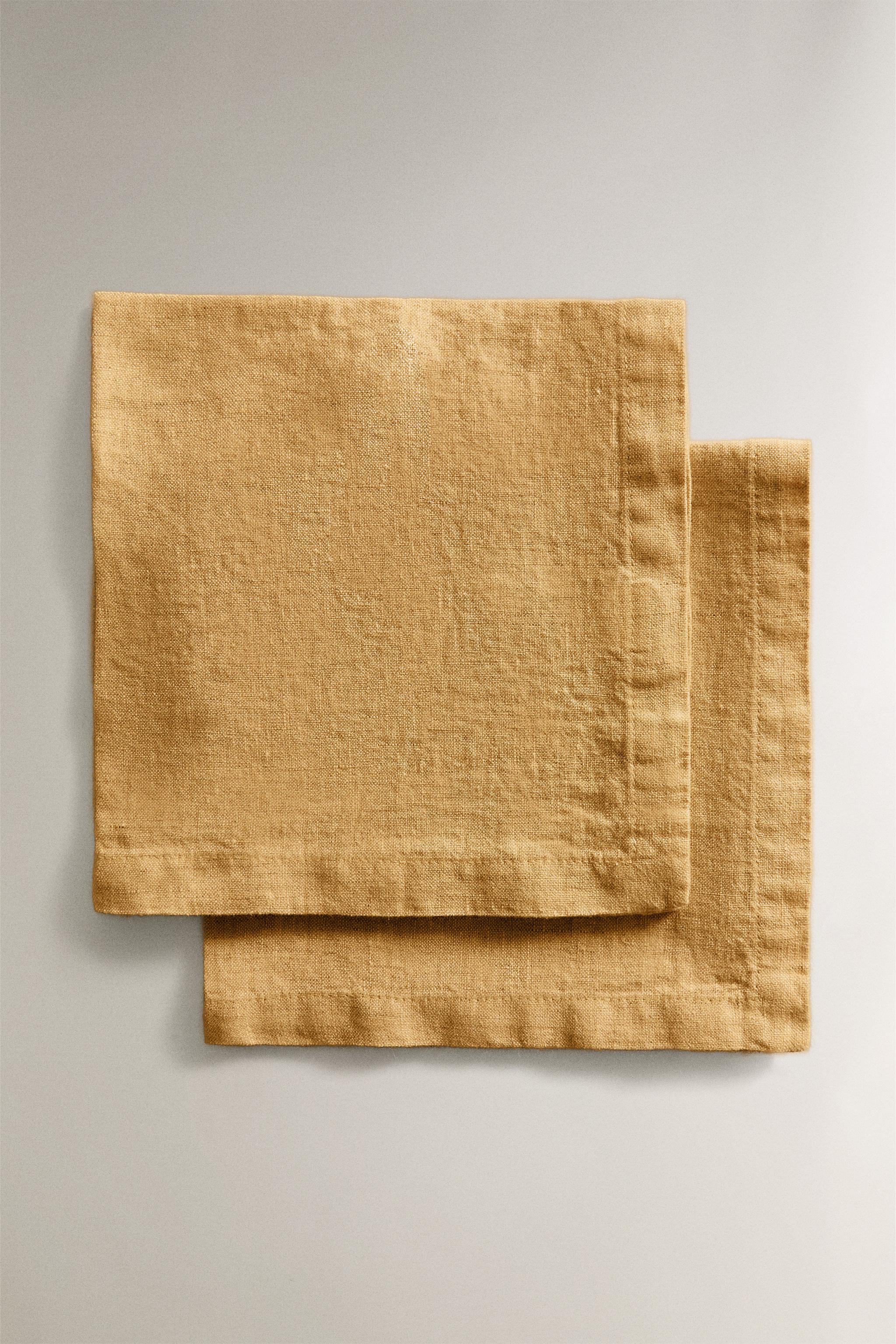 SET OF WASHED LINEN NAPKINS (SET OF 2)