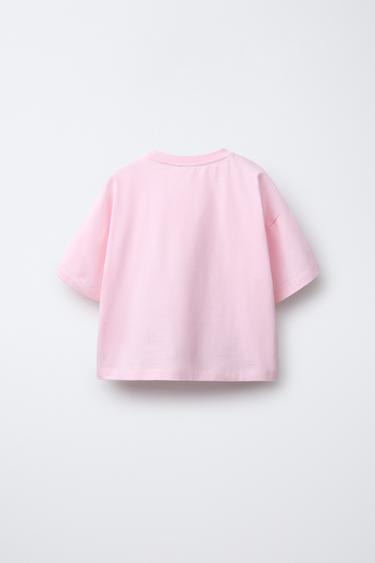 T-SHIRT WITH BOWS - Pink by Zara - Image 1