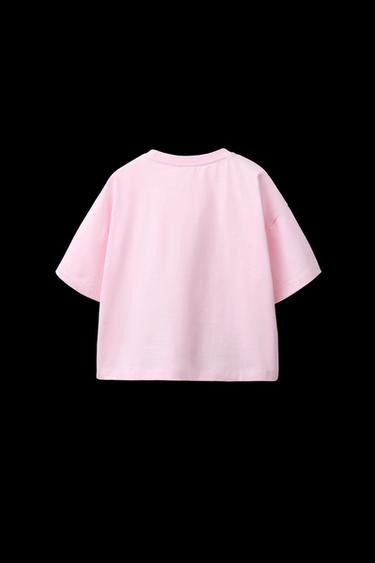 T-SHIRT MIT SCHLEIFEN - Rosa von Zara