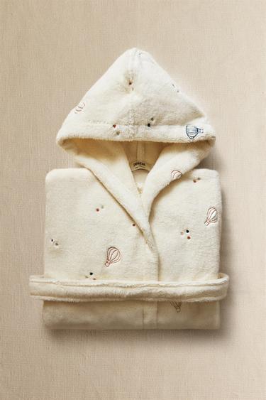 CHILDREN'S BALLOON BATHROBE - Light beige by Zara