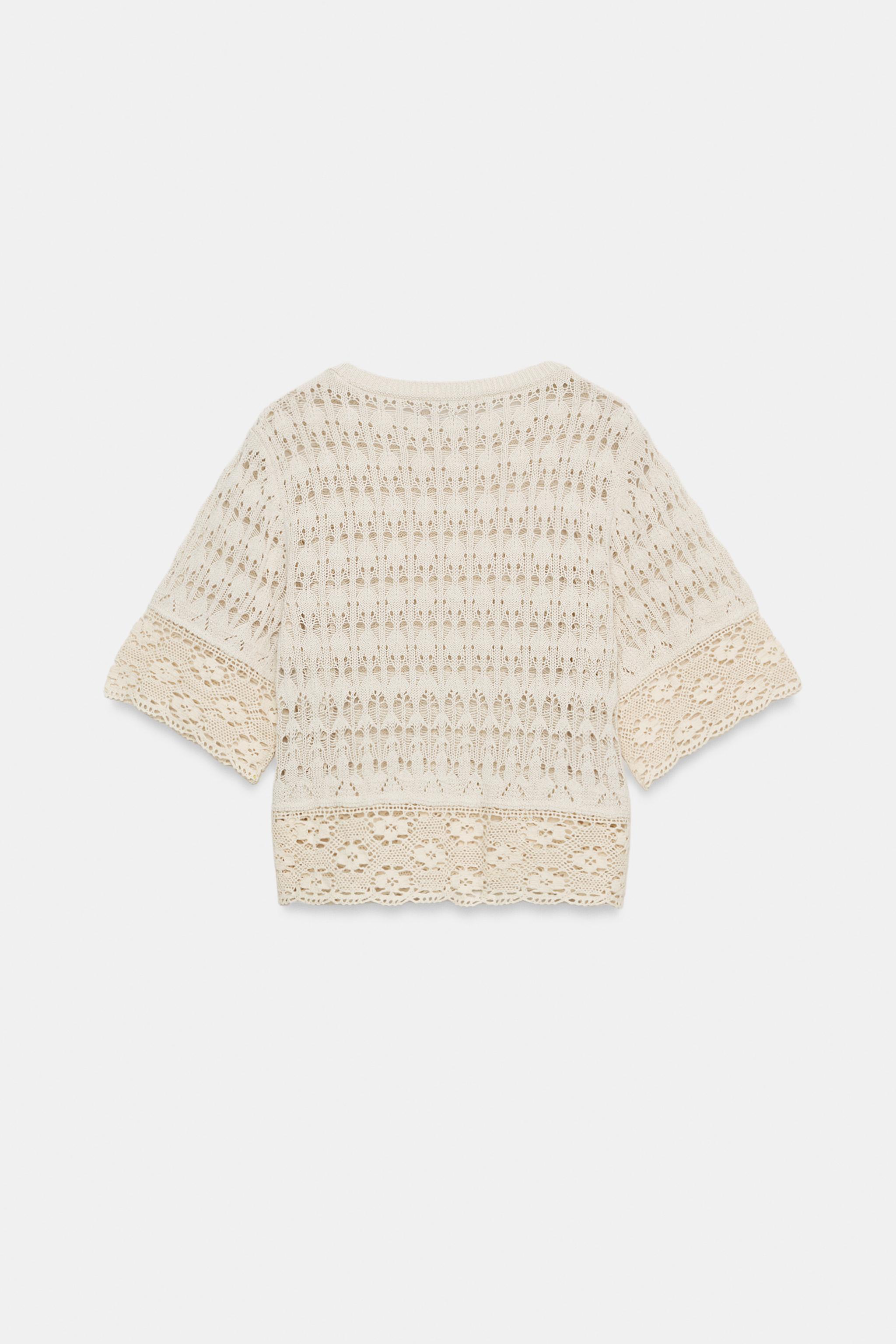 POINTELLE KNIT TOP