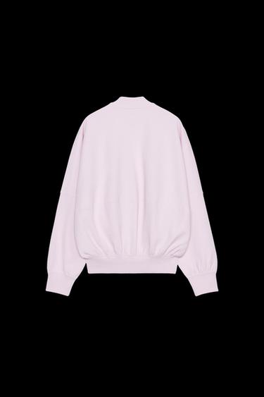CAZADORA BOMBER INTERLOCK - Rosa de Zara