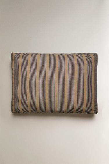 GESTREEPT RUGKUSSEN BANK - Blauw van Zara