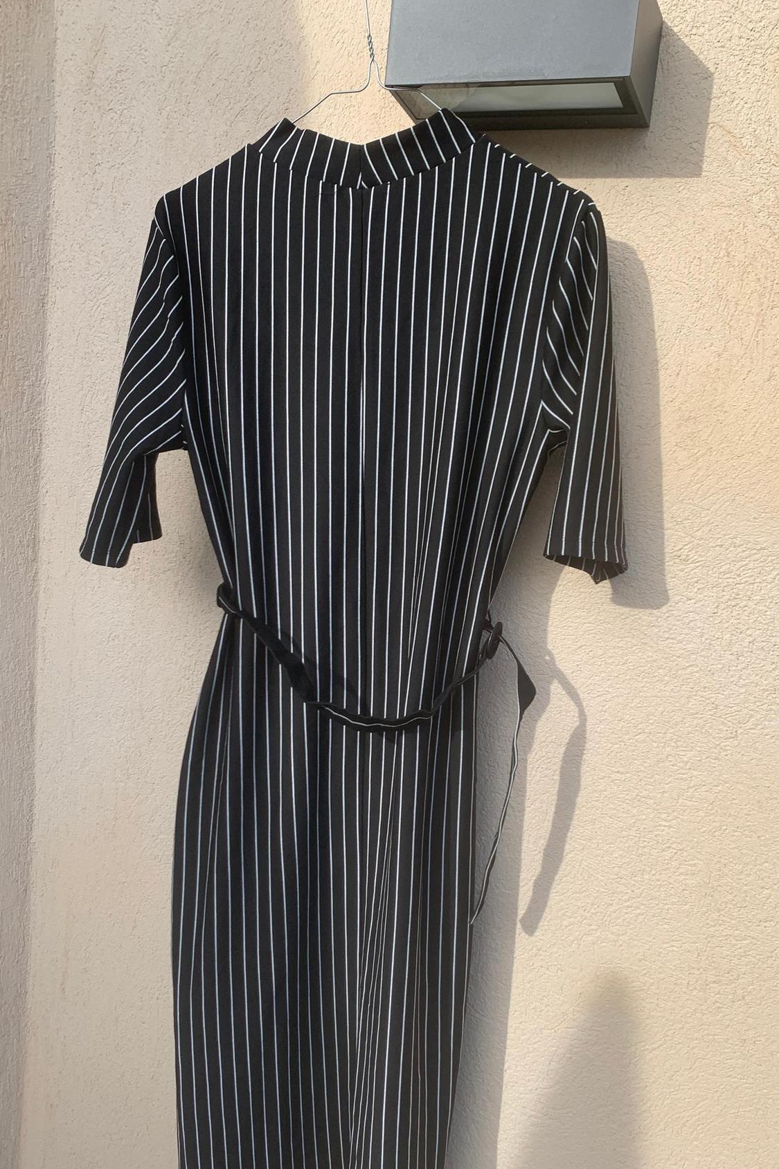 PENCIL DRESS WITH BELT - Image 2