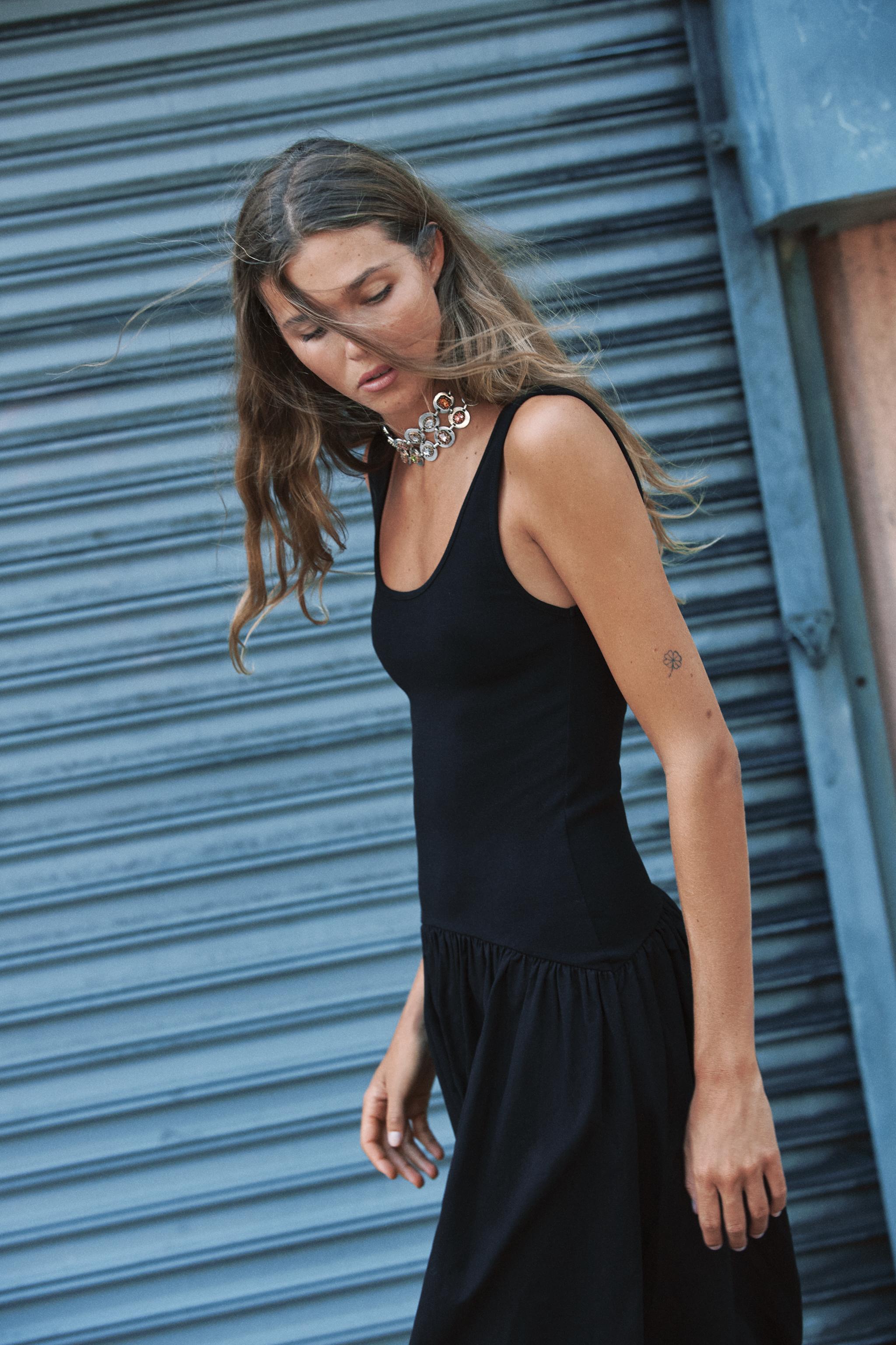 COMBINED STRAP DRESS