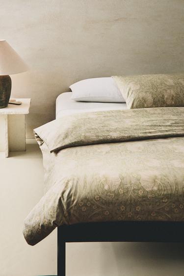 PERCALE MORRIS & CO. DUVET COVER - Green by Zara