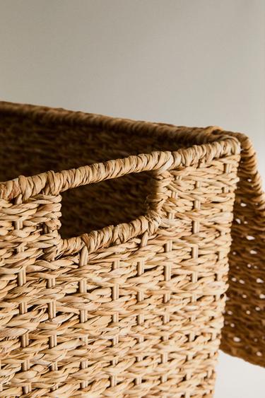 FABRIC-LINED LAUNDRY BASKET - Brown by Zara - Image 3