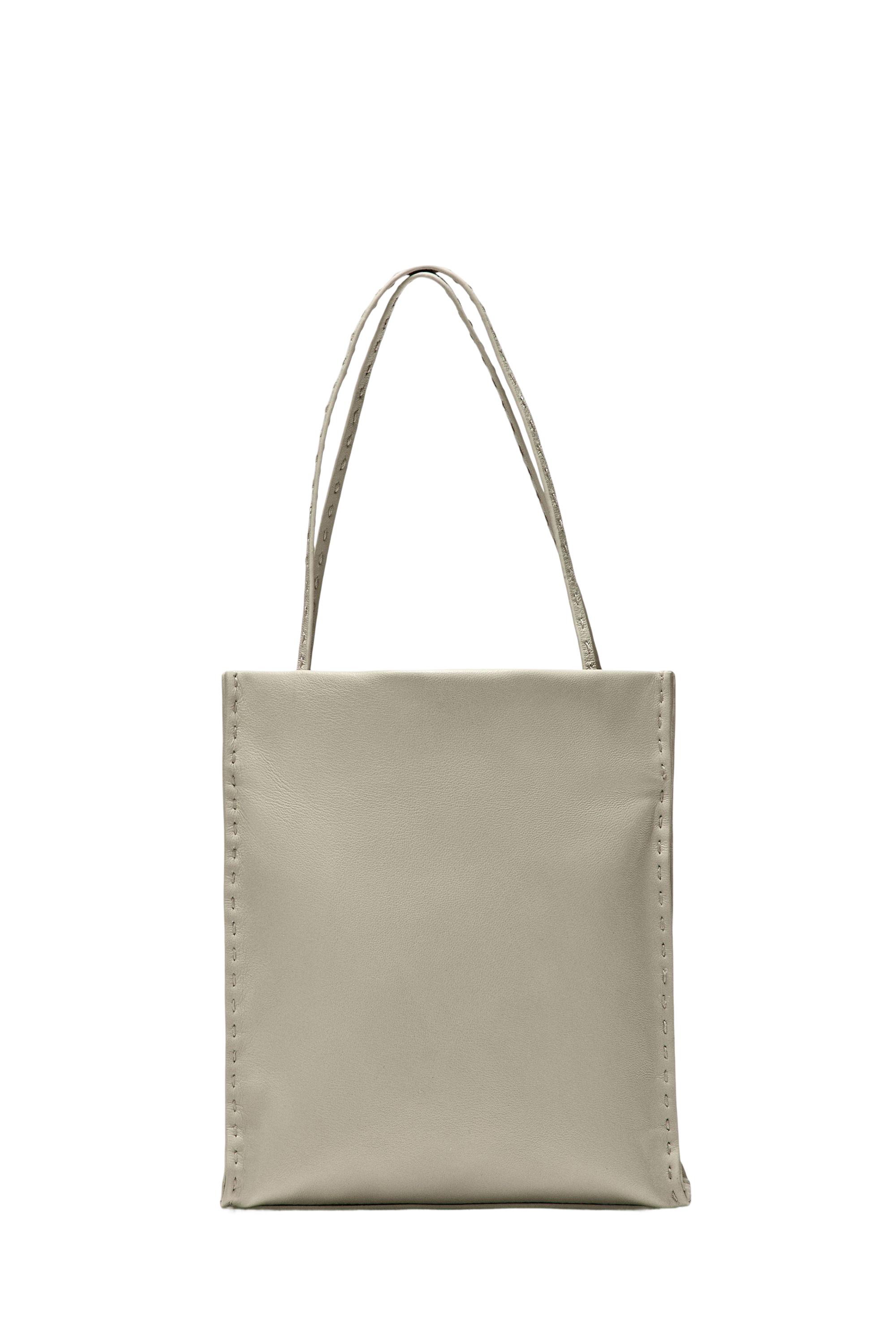 Nappa leather double compartment bag — 