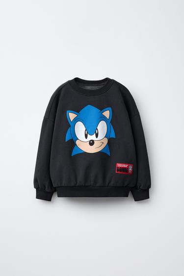 SUDADERA SONIC © SEGA - Gris antracita de Zara