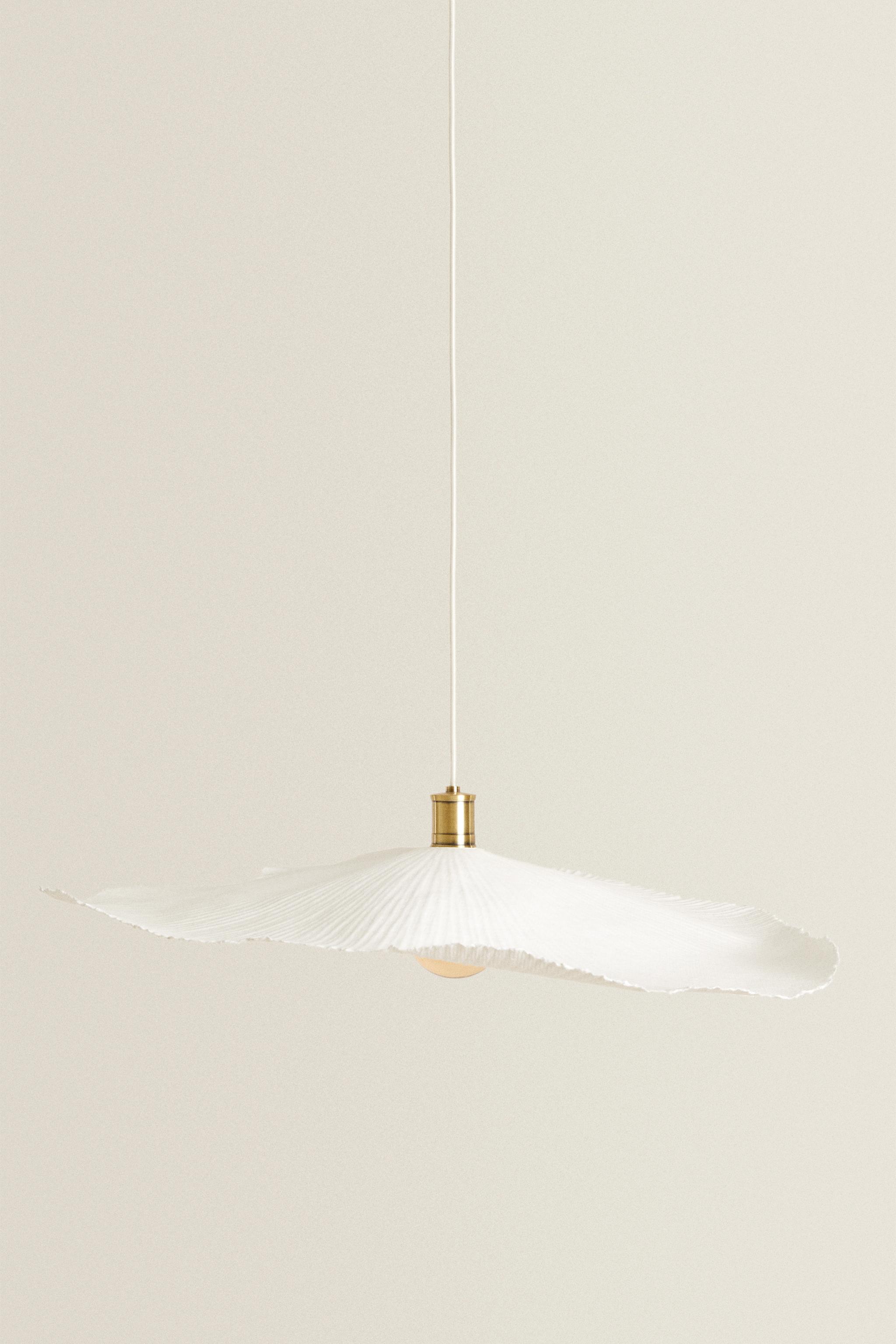 LARGE PENDANT LAMP - Oyster-white | ZARA United States