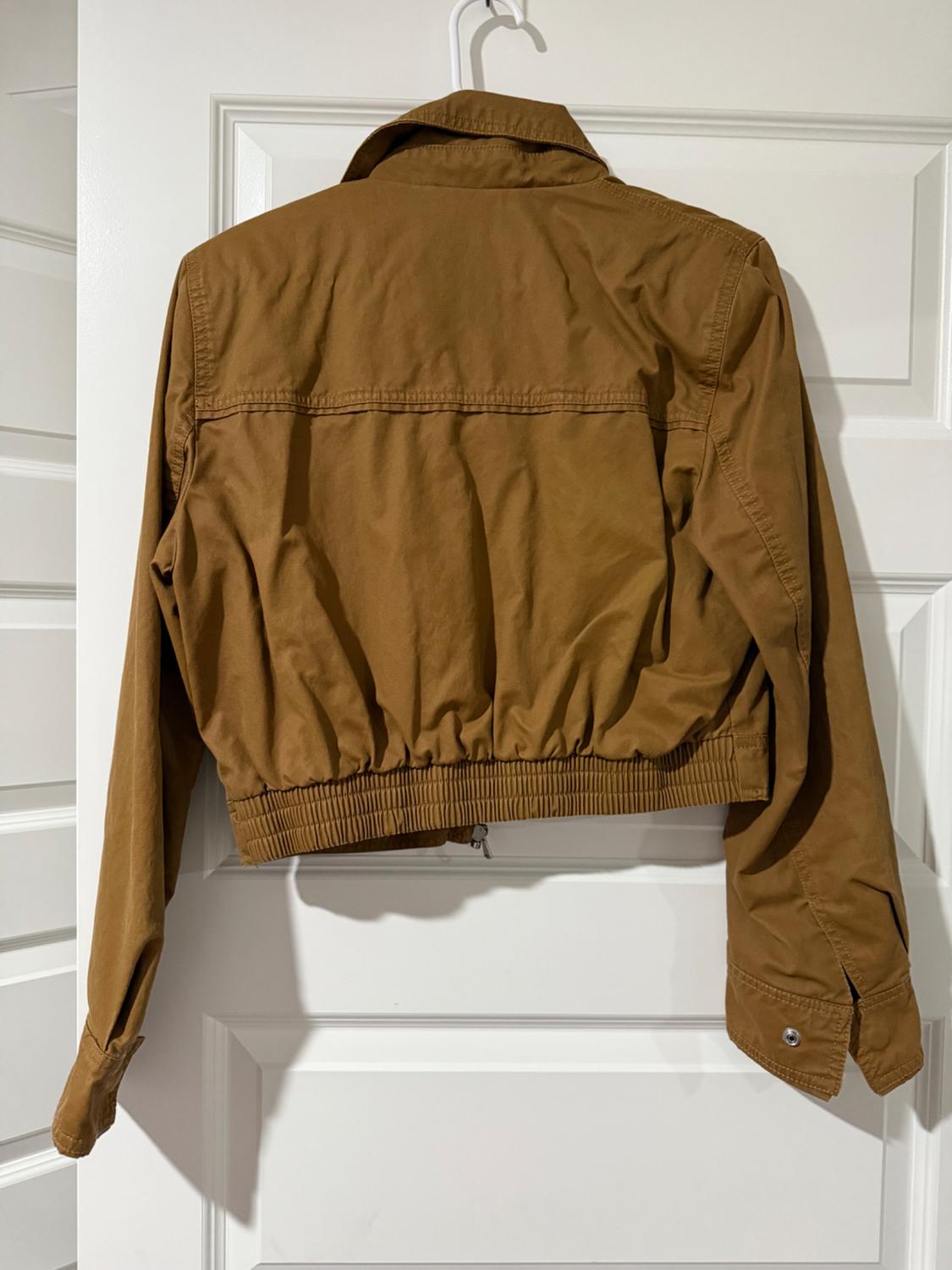 WAXED COTTON CROP JACKET - Image 3