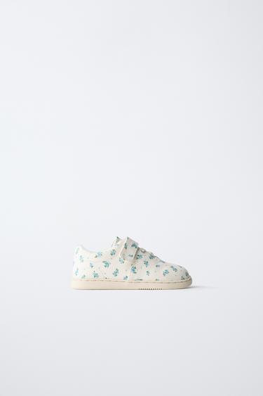 BAREFOOT FLORAL SNEAKERS - Sand Brown by Zara - Image 0