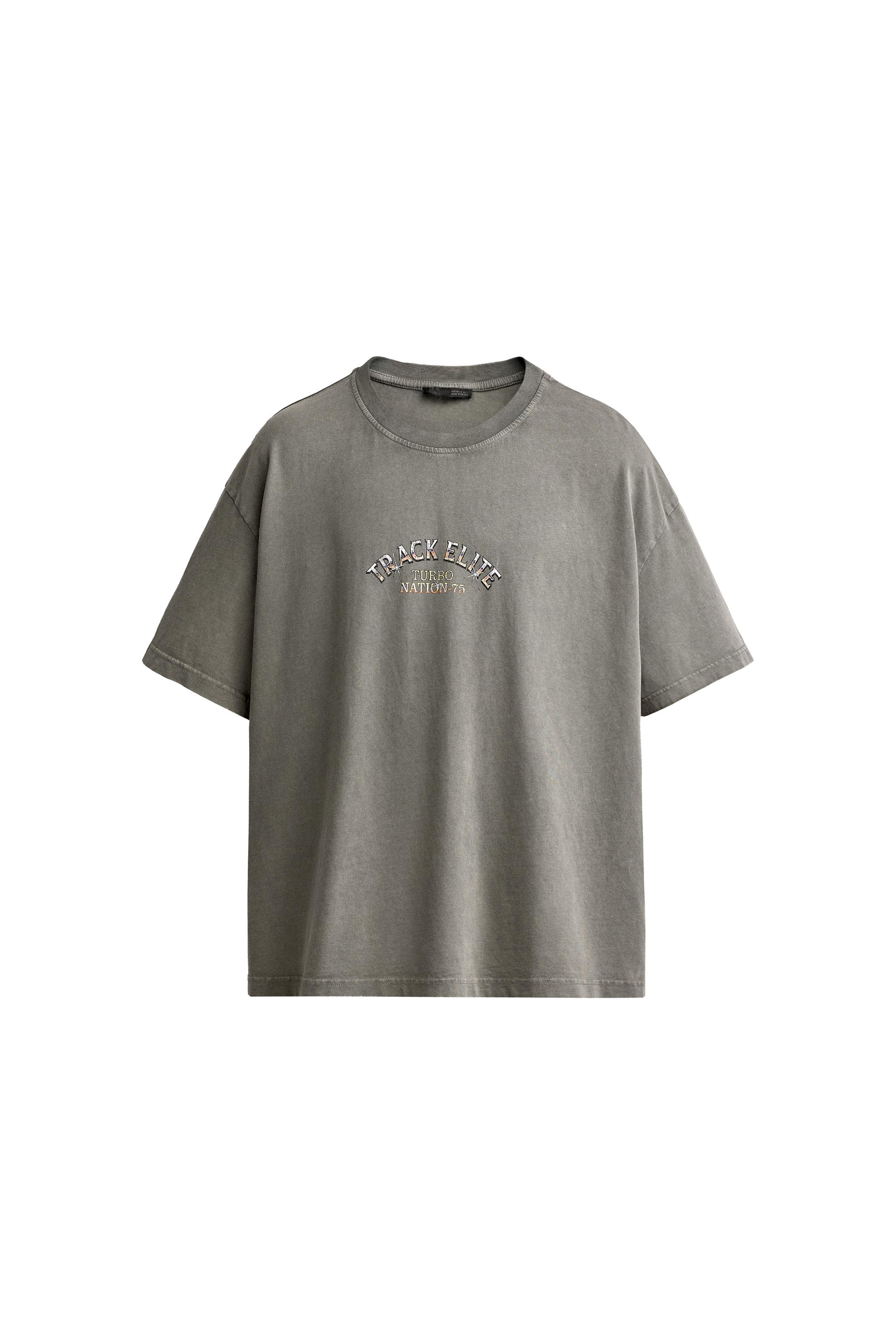 CAMISETA RELAXED FIT GRÁFICOS COMBINADOS