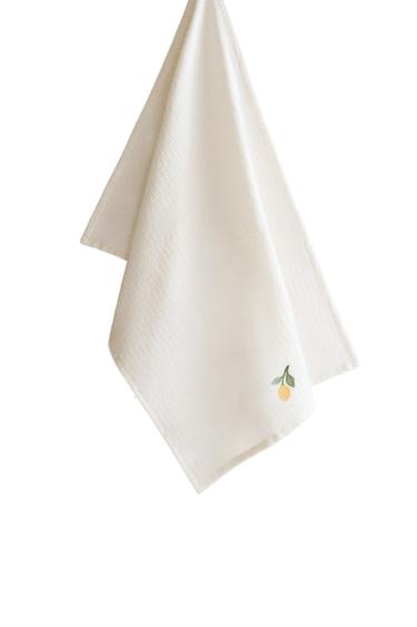 PACK OF WAFFLE-KNIT TEA TOWELS (PACK OF 2) - Green by Zara