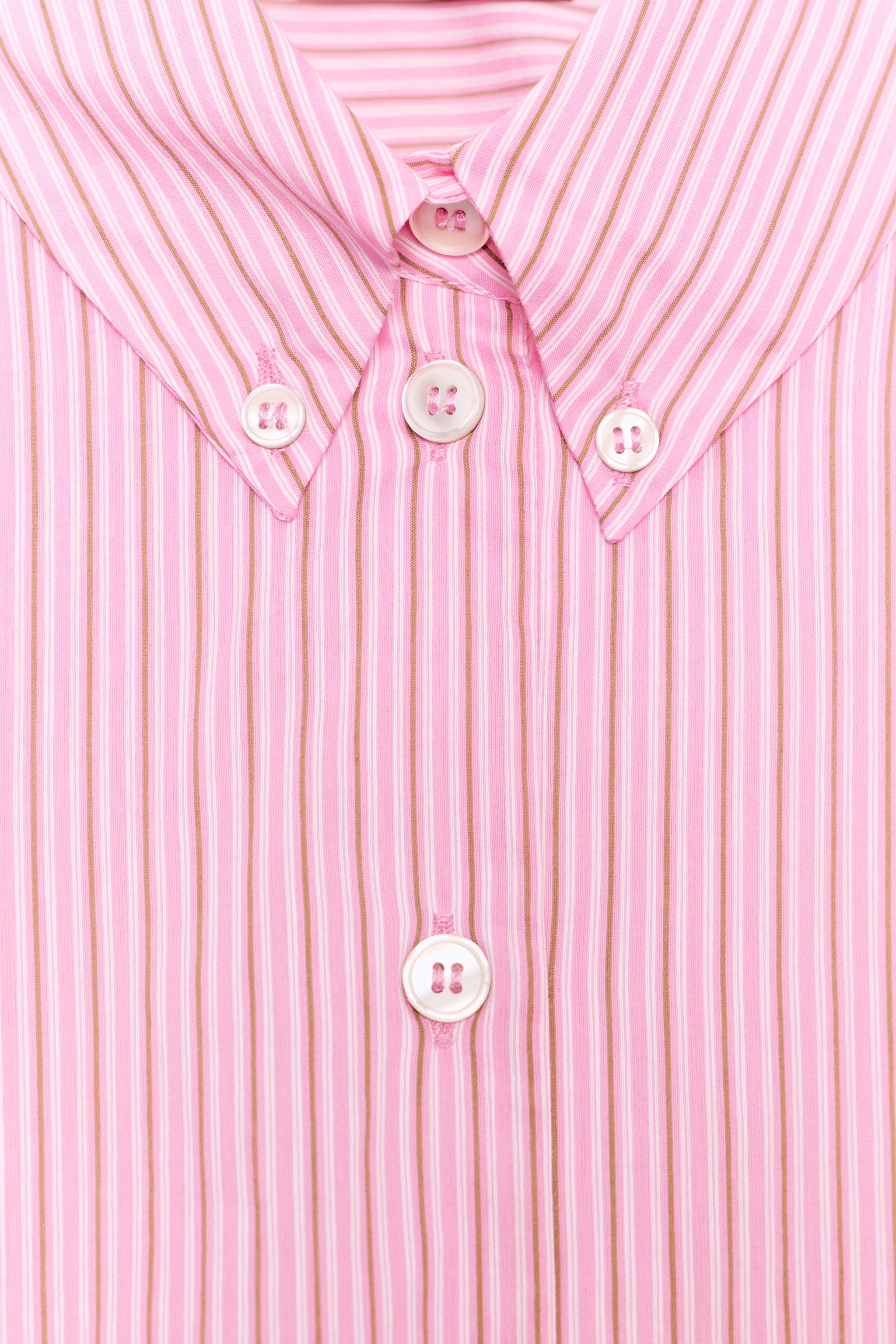 STRIPED BALLOON POPLIN SHIRT