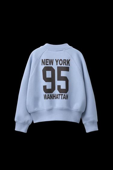 BOMBERJACKE JOGGING-SWEAT - Hellblau von Zara