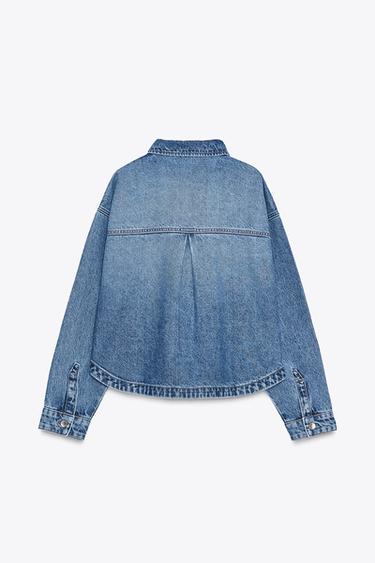 VESTE EN JEAN Z1975 - Bleu moyen de Zara - Image 6