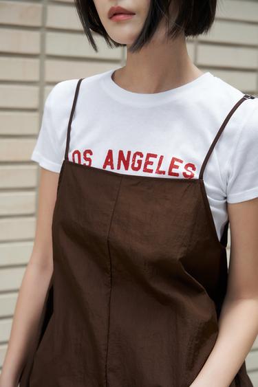 WASHED-EFFECT T-SHIRT - White by Zara