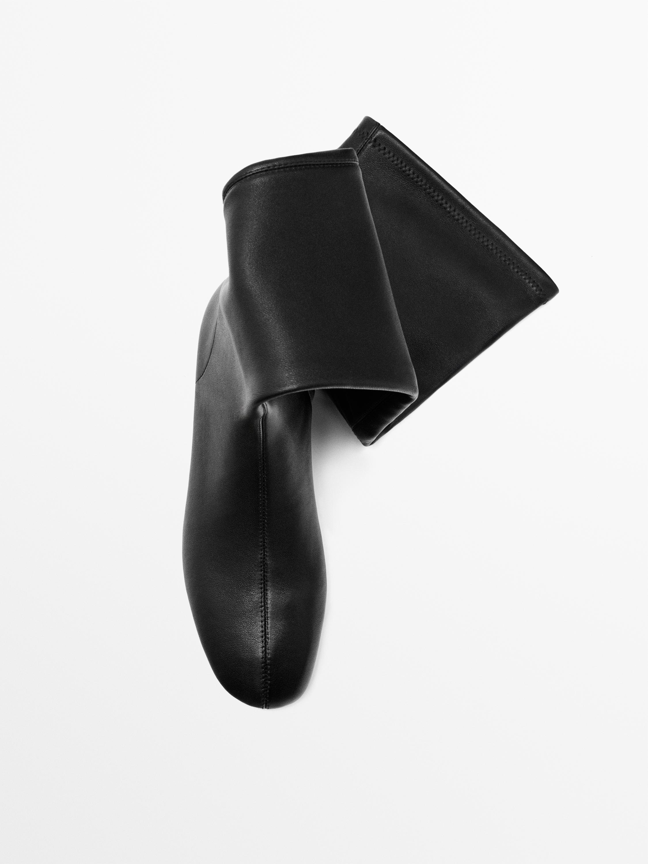 Bottes en cuir extensibles