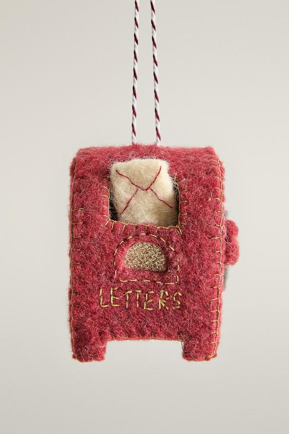 WEIHNACHTSBAUMSCHMUCK BRIEFKASTEN FILZ - Rot von Zara - Bild 0