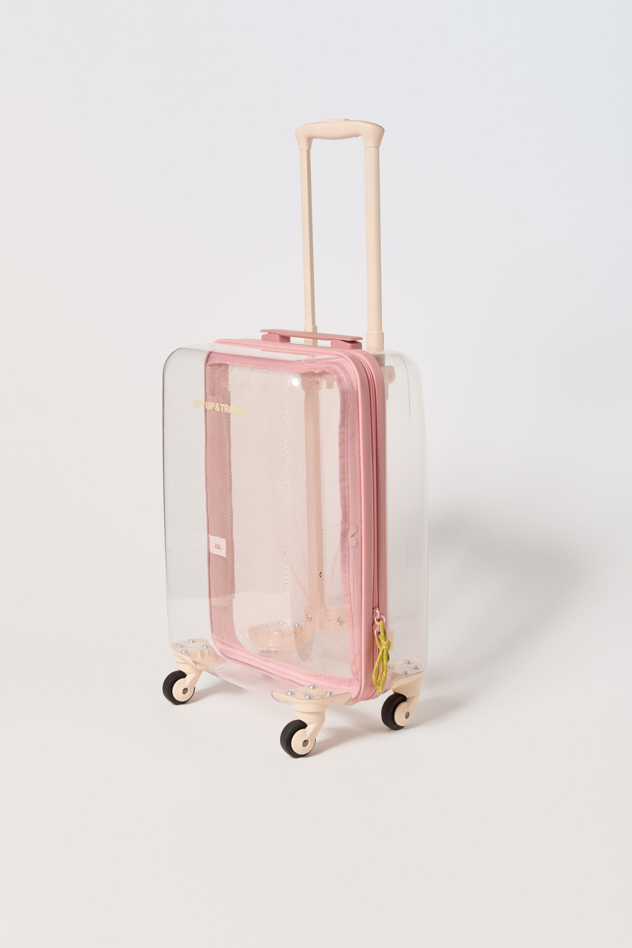 トラベルスーツケース - ピンク | ZARA Japan / 日本