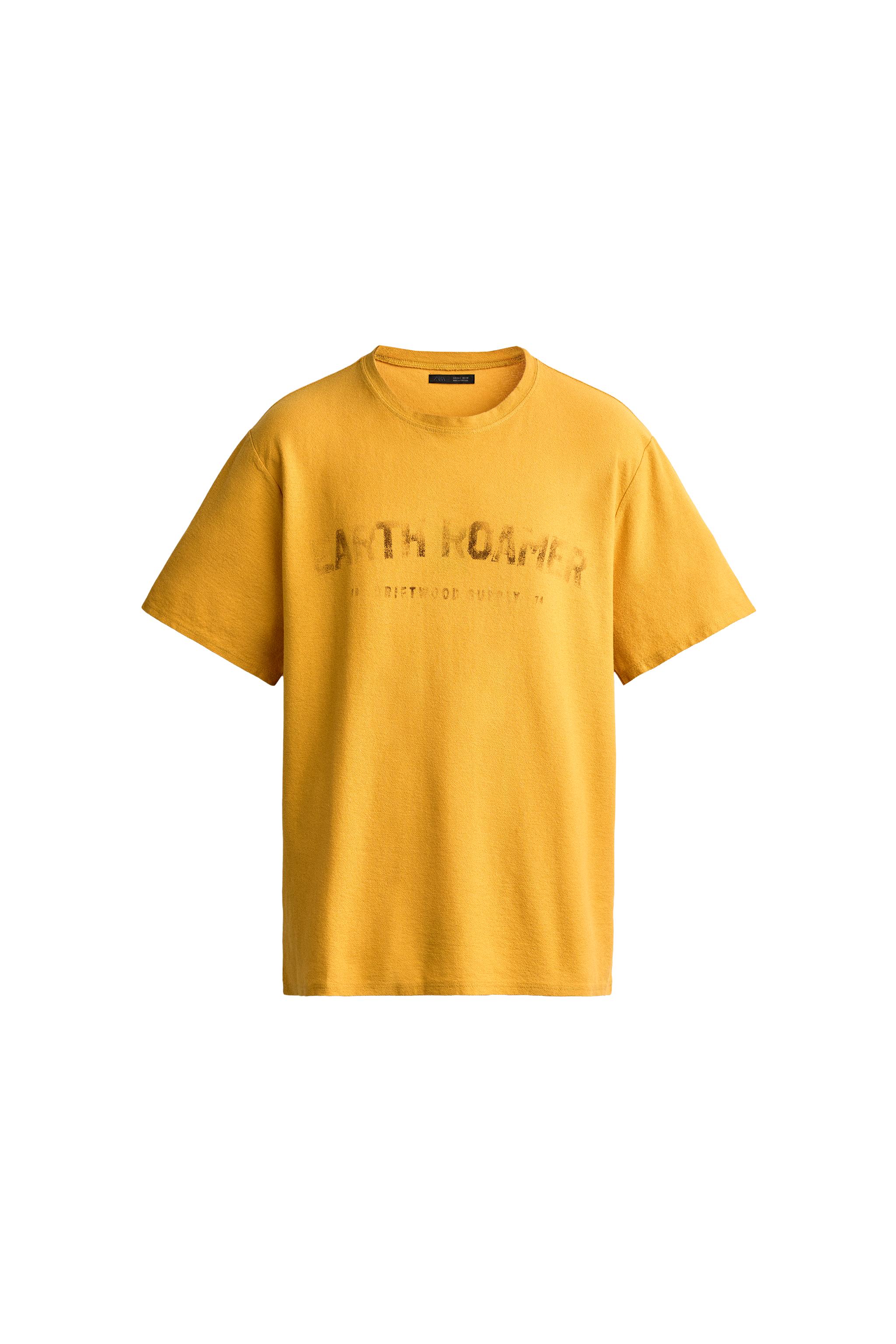 CAMISETA PUNTO ESTAMPADO LAVADO