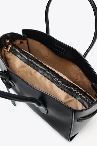 ELONGATED TOTE BAG - Black by Zara - Image 4