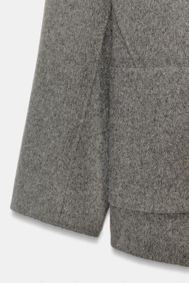 BLAZER EN MÉLANGE DE LAINE ZW COLLECTION - Gris de Zara - Image 7